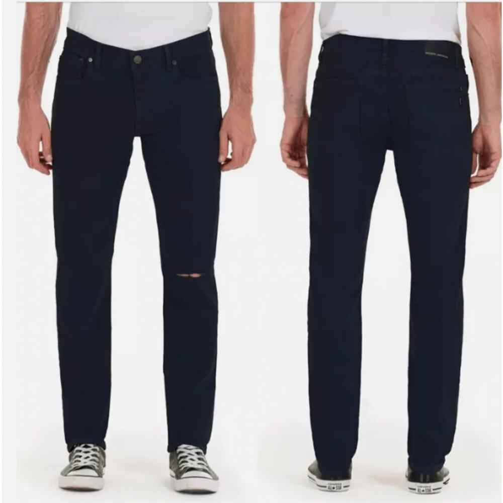 Modern American Mens Lexington Jeans 30x33 Black Jett Slim Straight NWT